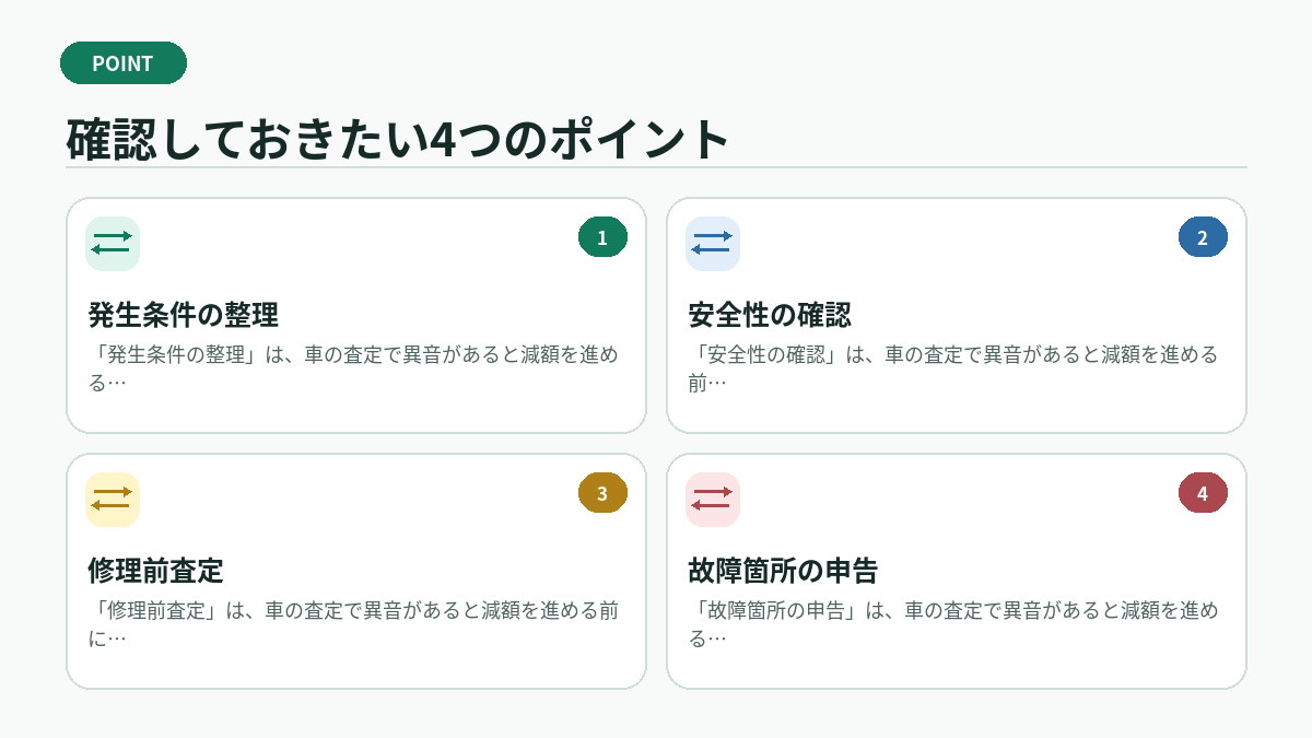 確認しておきたい4つのポイント
