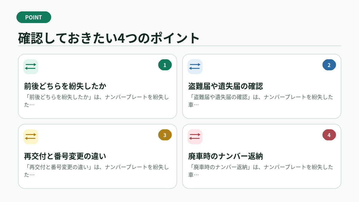 確認しておきたい4つのポイント