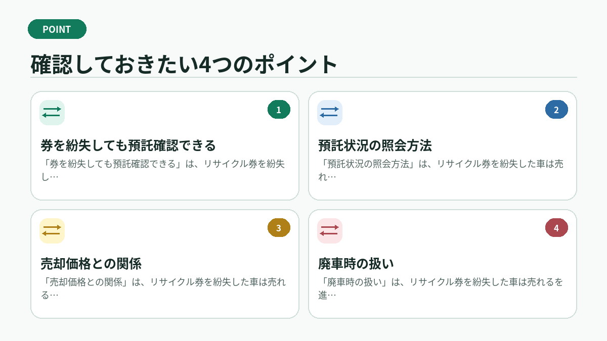 確認しておきたい4つのポイント