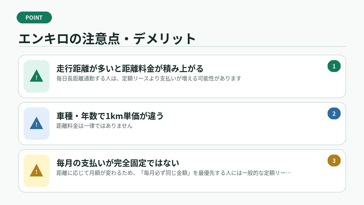 エンキロの注意点・デメリット