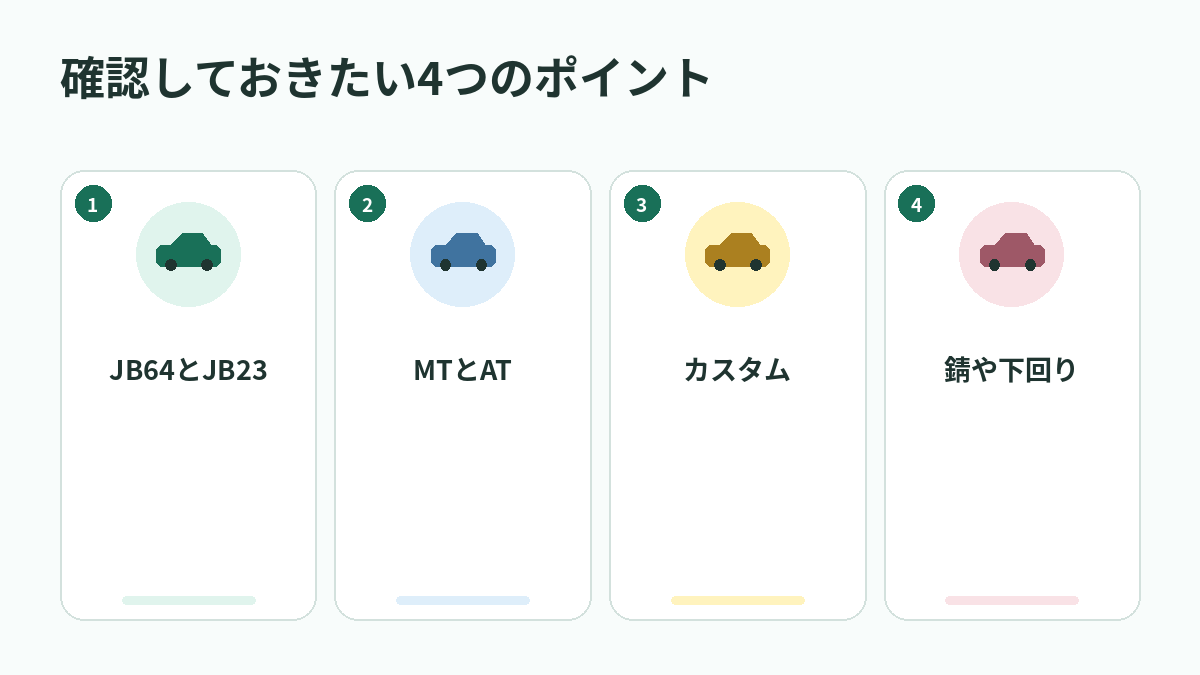 確認しておきたい4つのポイント