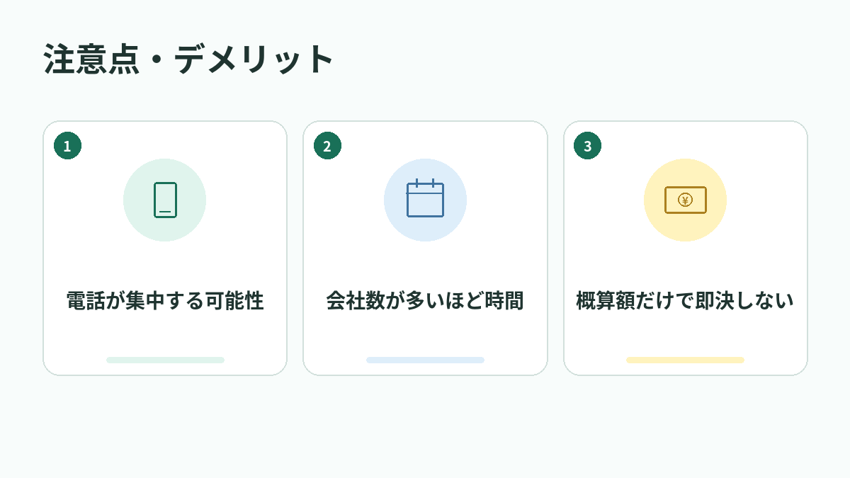 注意点・デメリット