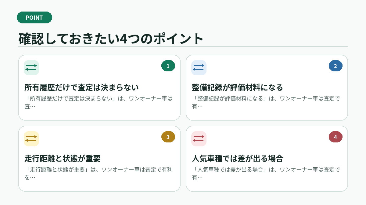 確認しておきたい4つのポイント